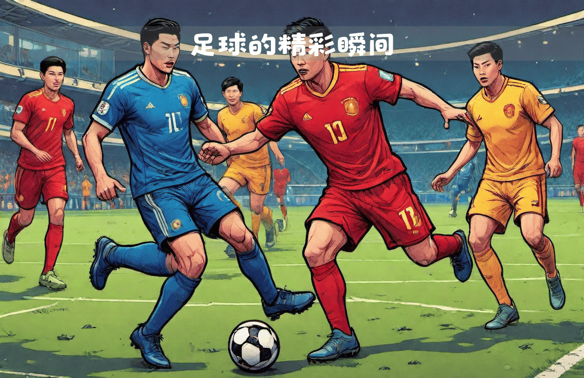 关注焦点的足球比赛，球员斗志昂扬的简单介绍